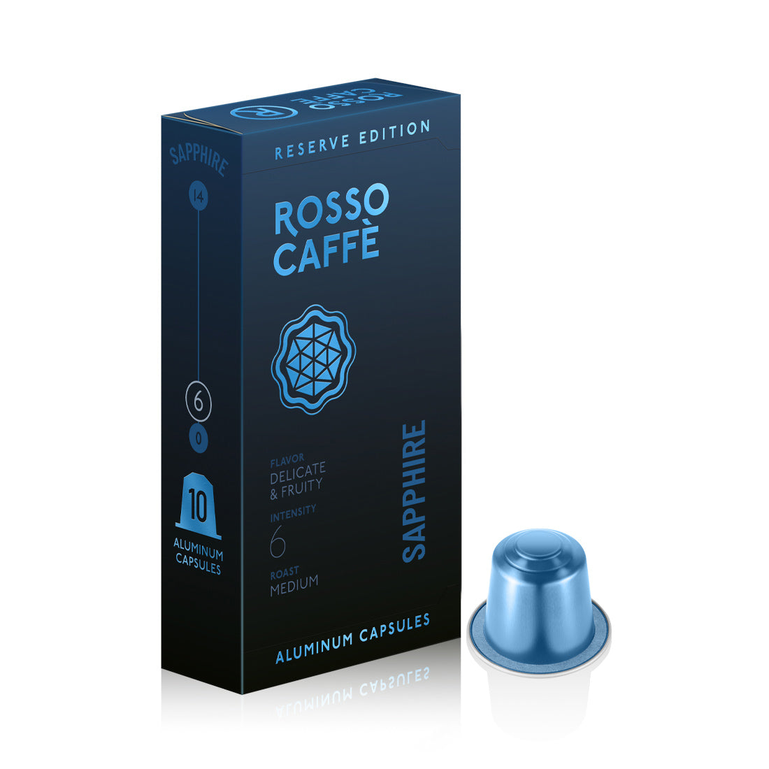 Rosso Caffe Nespresso Compatible Capsules - Variety Pack (60 Pods)